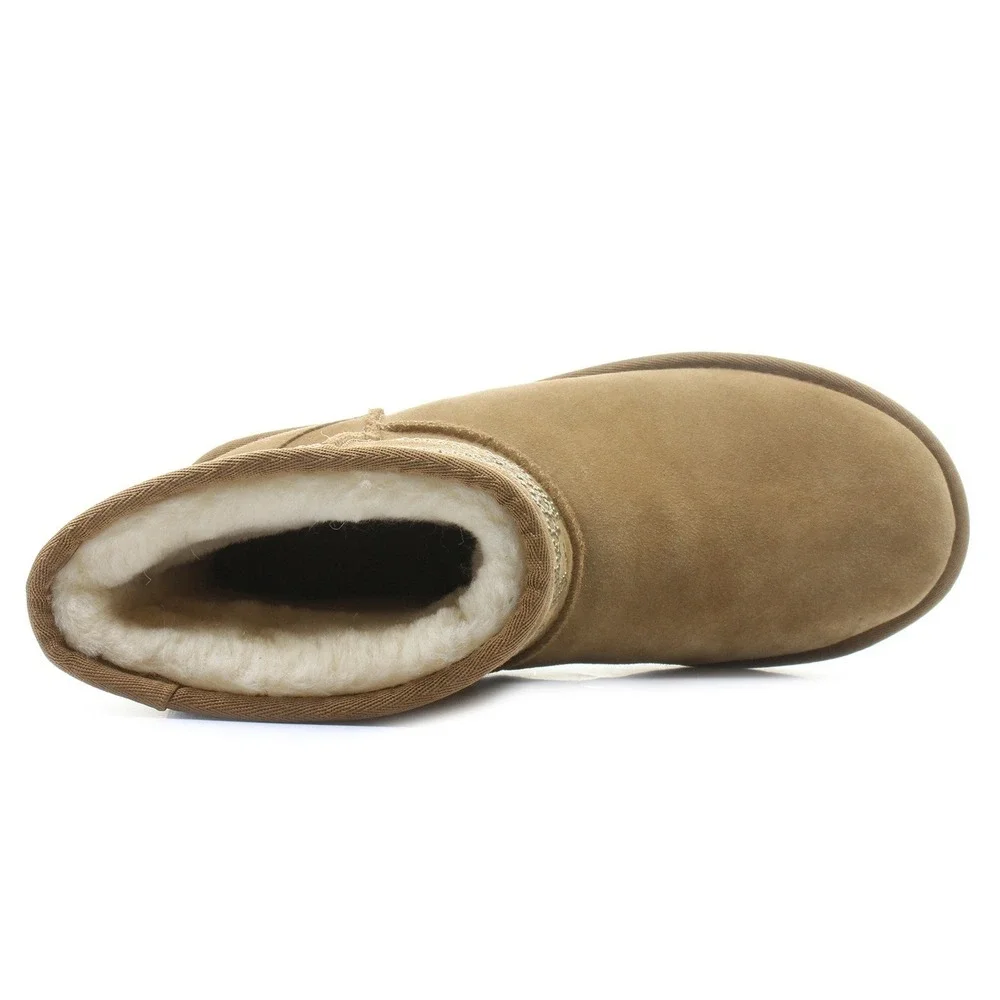UGG Adelaide Chestnut Boots Womens Size 11 Chestnut Shearling Sheepskin NEW